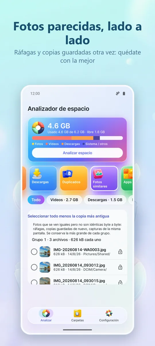 Analizador de Almacenamiento: 