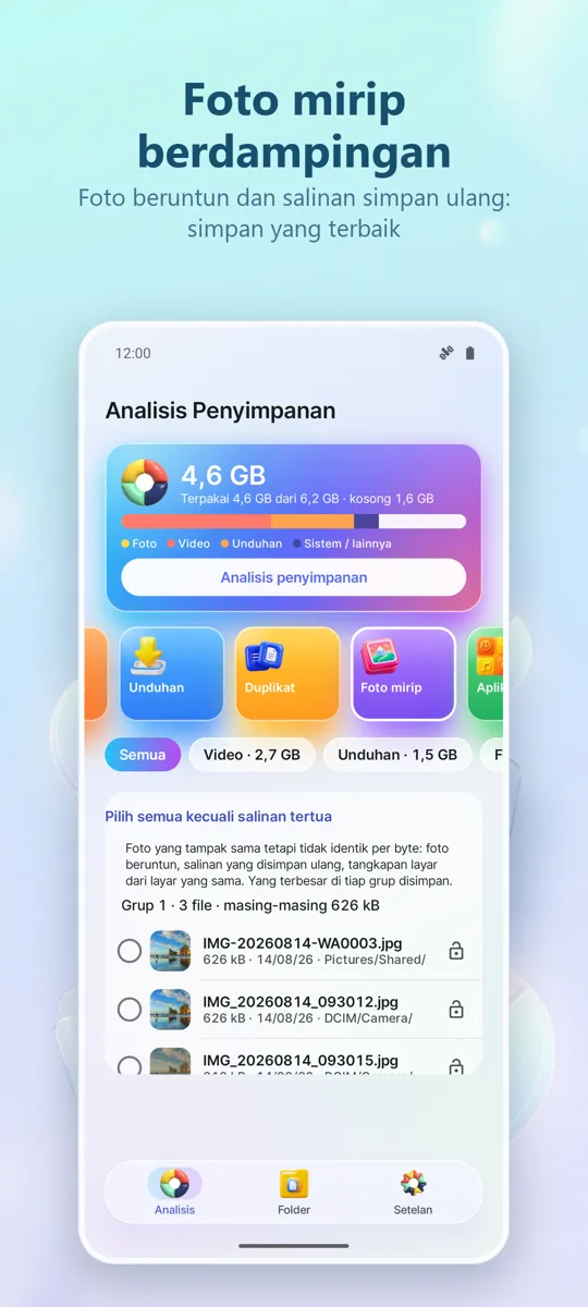 Penganalisis Penyimpanan: tangkapan layar 3