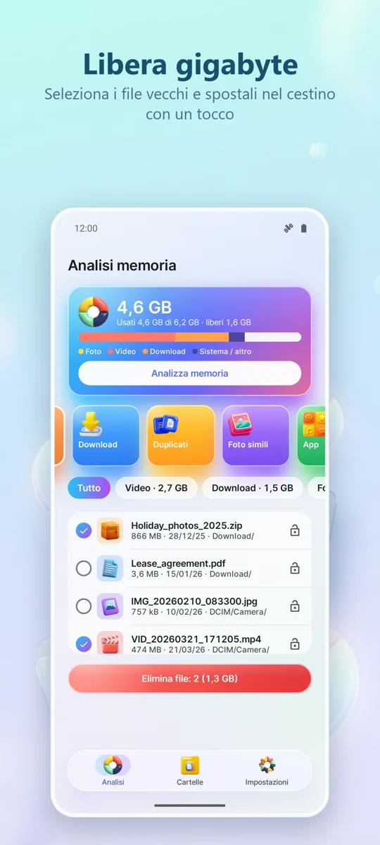Analizzatore di Spazio: 