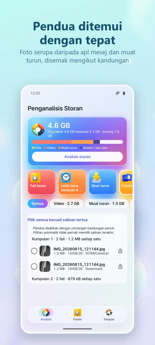 Penganalisis Storan: Pembersih: 