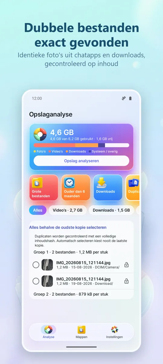Opslaganalyse & Opschoner: schermafbeelding 2