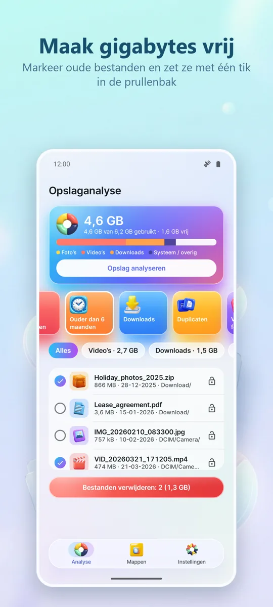 Opslaganalyse & Opschoner: schermafbeelding 4
