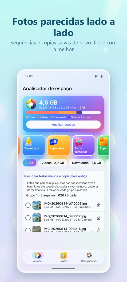 Analisador de Armazenamento: captura de tela 3