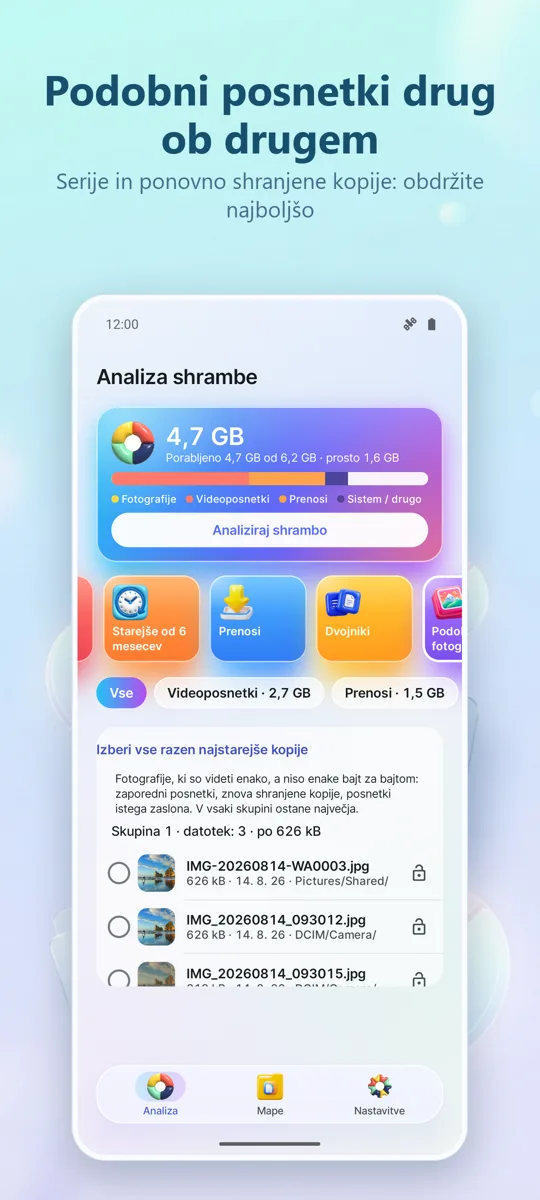 Analiza shrambe: Čistilec: posnetek zaslona 3