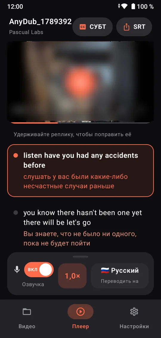 SubDub: Video Subtitles & Dub — screenshot 2