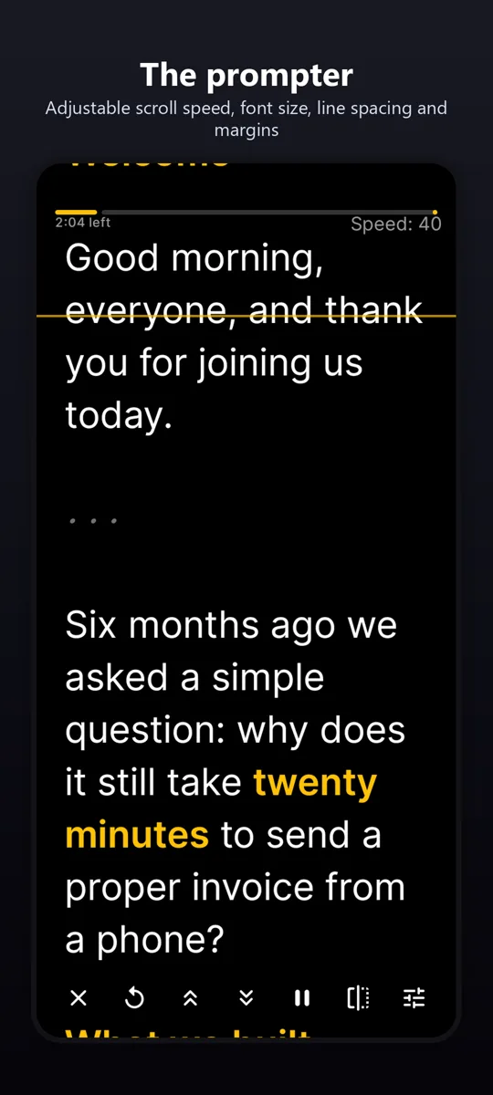 Teleprompter for Video — screenshot 3