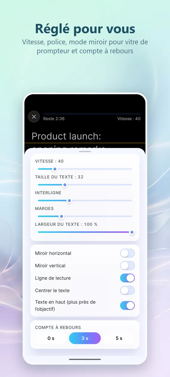 Téléprompteur pour Vidéo: 