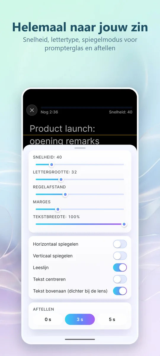 Teleprompter voor Video: schermafbeelding 4