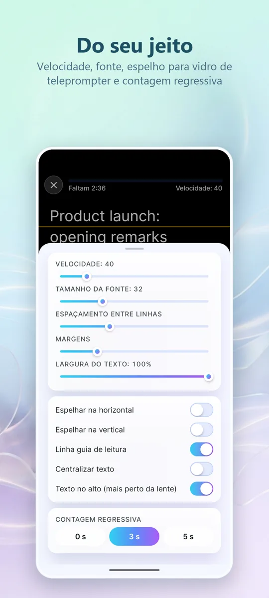 Teleprompter para Vídeo: 
