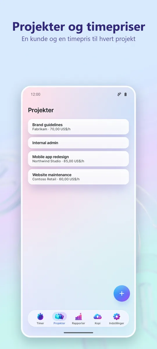 Time Tracker: Arbejdstimer: 