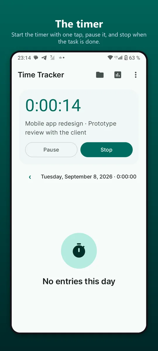 Time Tracker: Work Hours — screenshot 2