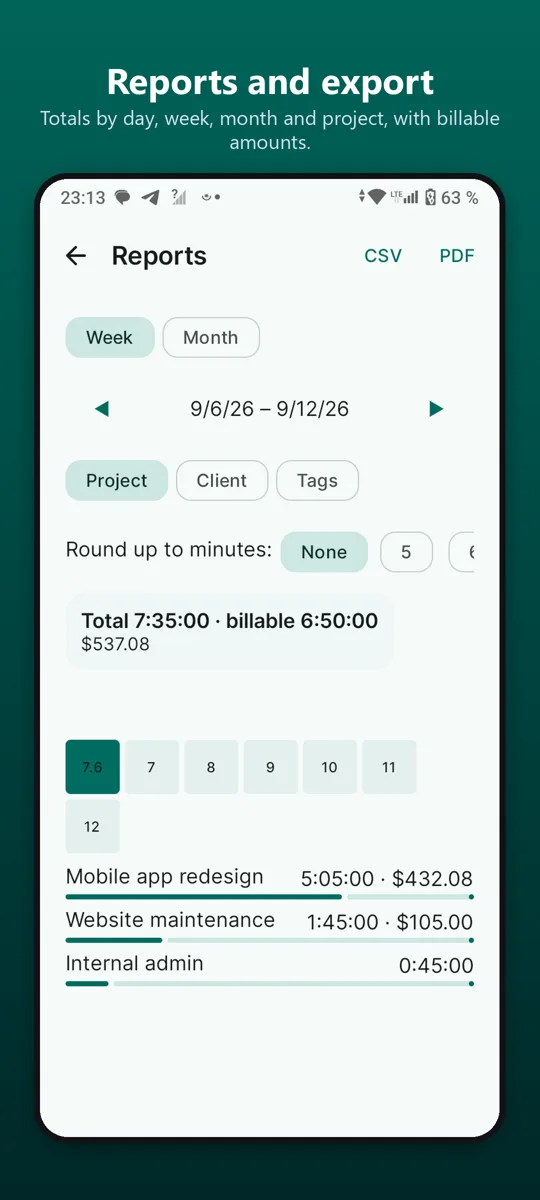 Time Tracker: Work Hours — screenshot 4