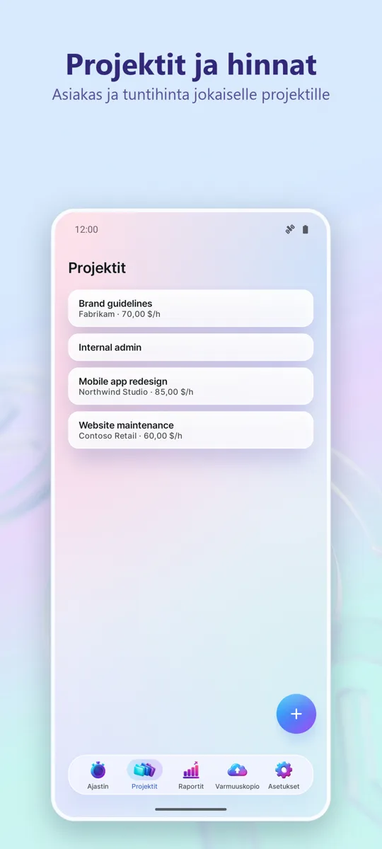 Time Tracker: Työtunnit: 