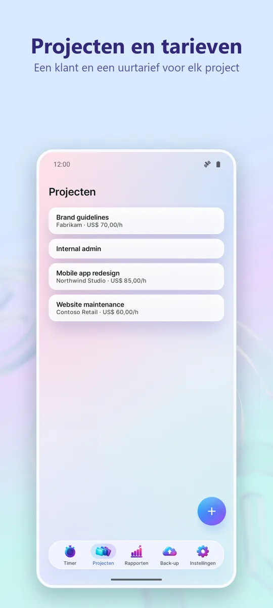 Tijdregistratie: Werkuren: 