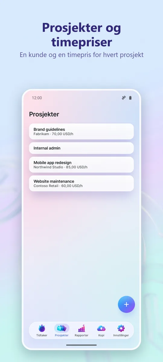 Tidssporing: Arbeidstid: 