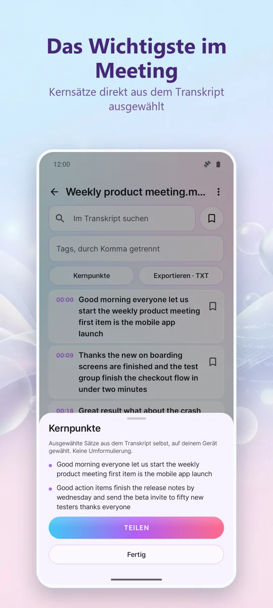 KI-Transkription & Untertitel: 