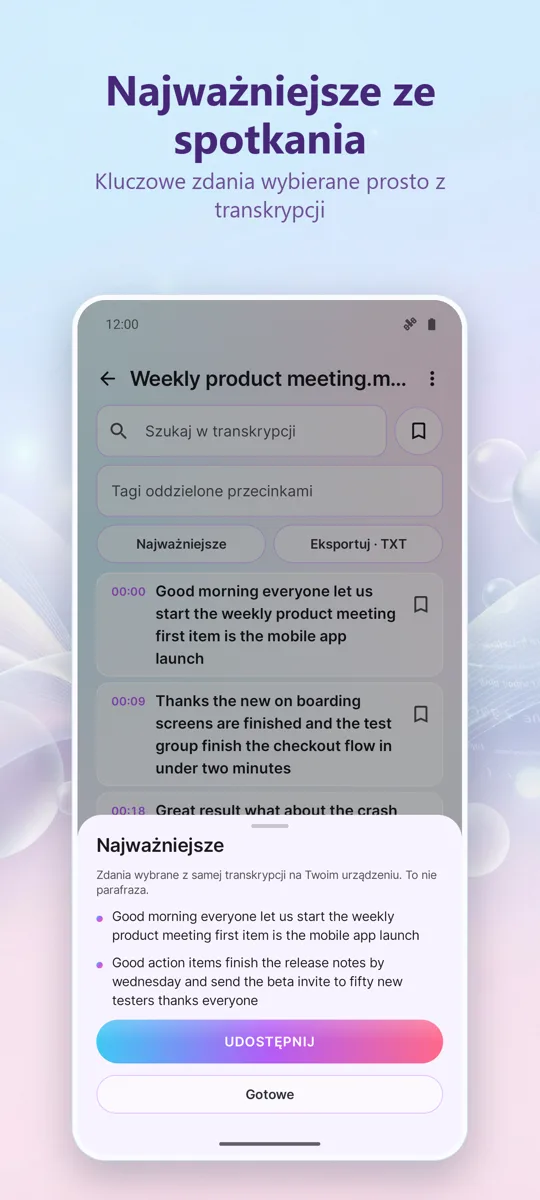 Transkrypcja AI i Napisy: 