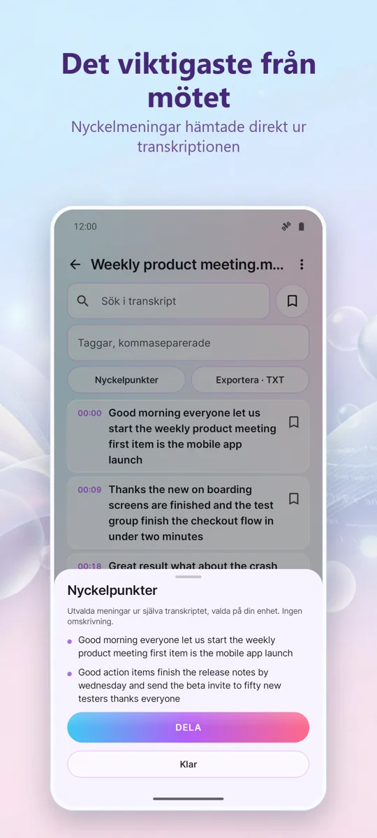 AI Transkribering &: 