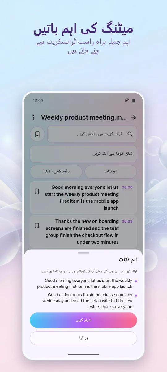 AI ٹرانسکرپشن اور کیپشنز: اسکرین شاٹ 3