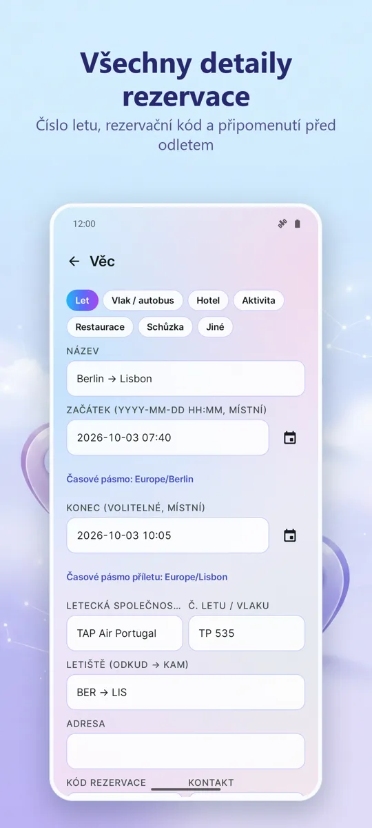 Organizátor cest: 