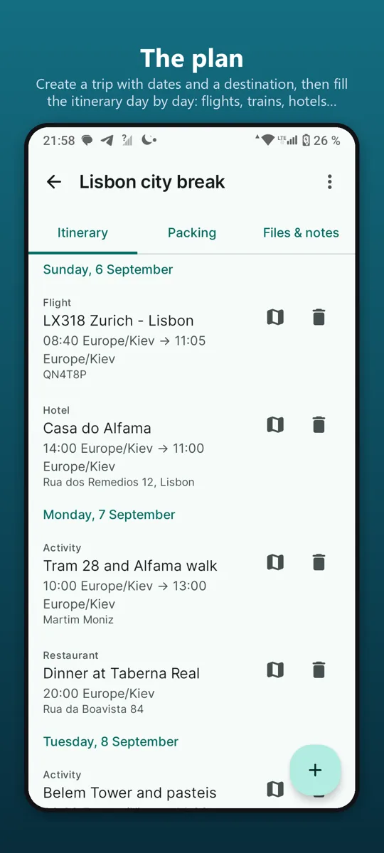 Trip Organizer: Planner — screenshot 2