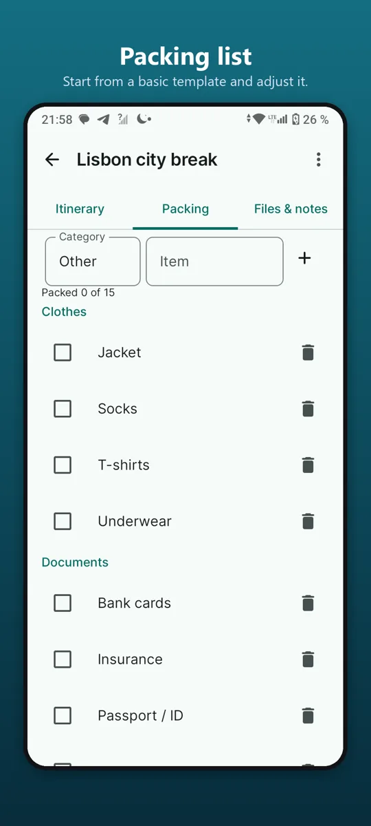Trip Organizer: Planner — screenshot 4