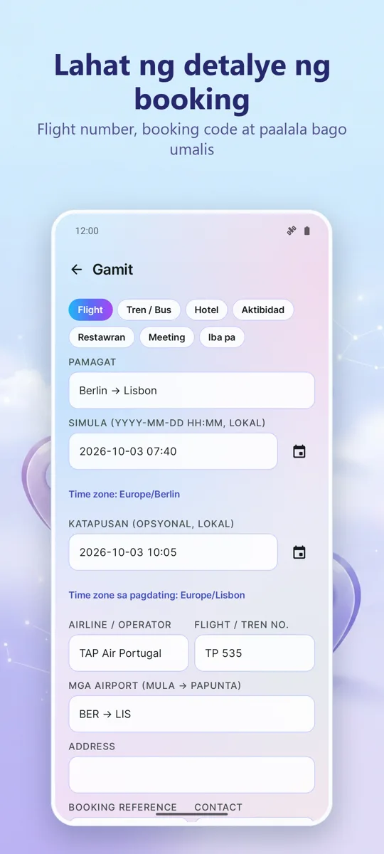 Trip Organizer: Tagaplano: screenshot 4