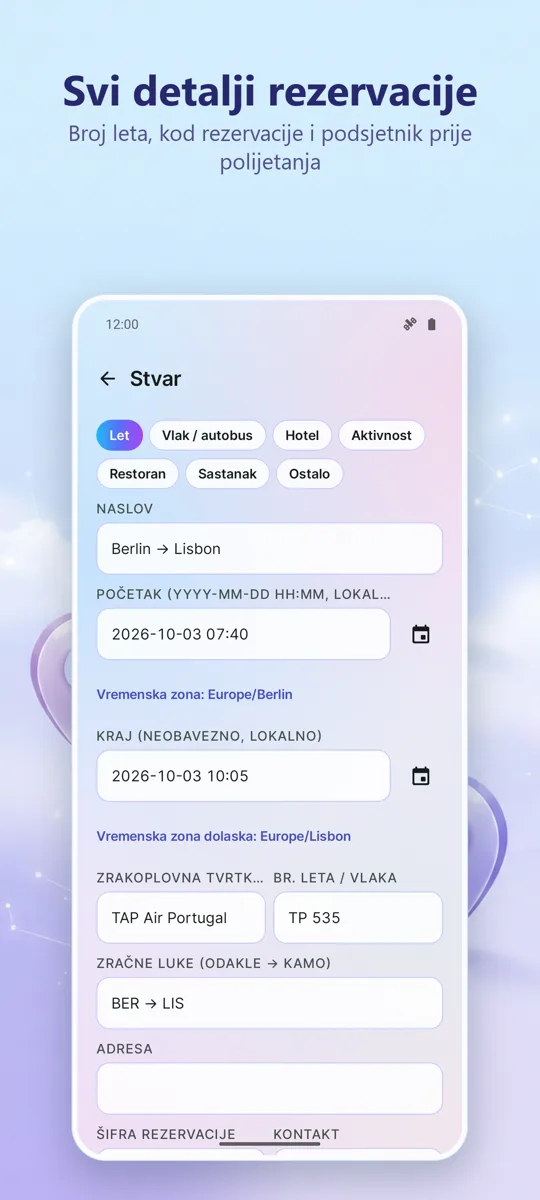 Organizator putovanja: 