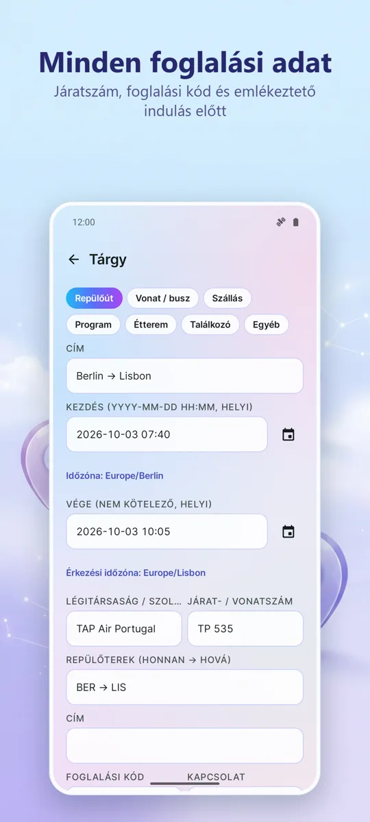 Útszervező: képernyőkép 4