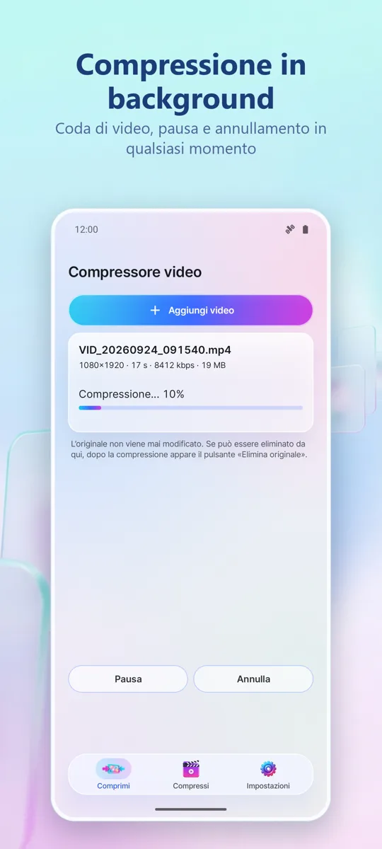 Compressore Video: screenshot 3