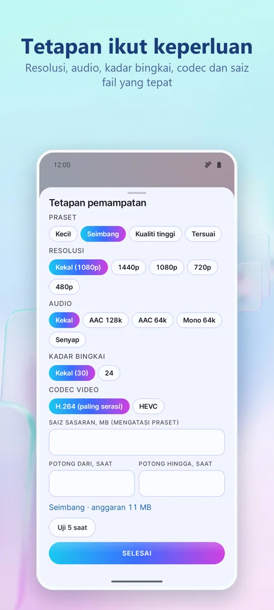 Pengecil Video: tangkapan skrin 2
