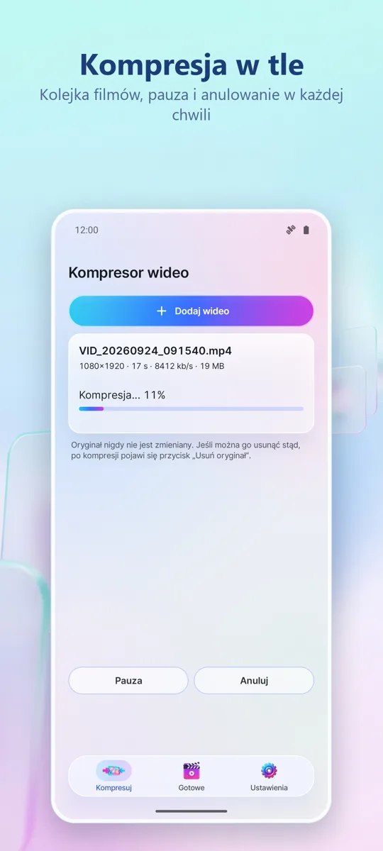Kompresor Wideo: zrzut ekranu 3