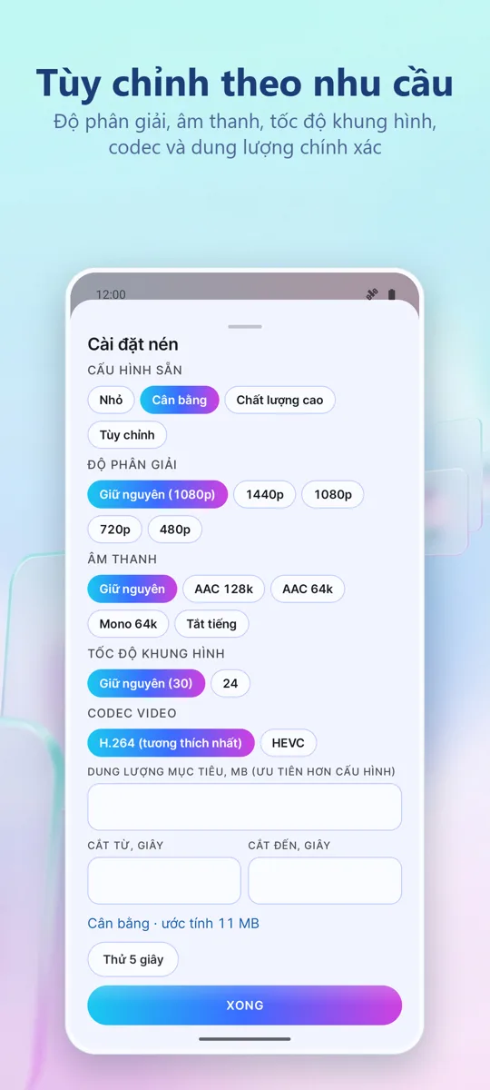Nén Video: 